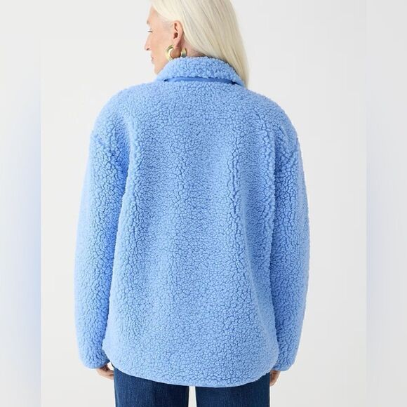 J Crew Faux Sherpa Barn Jacket NWT - Picture 4 of 8